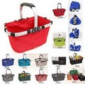 Fashion One Handle Folding Fabric Shopping/Picnic Basket